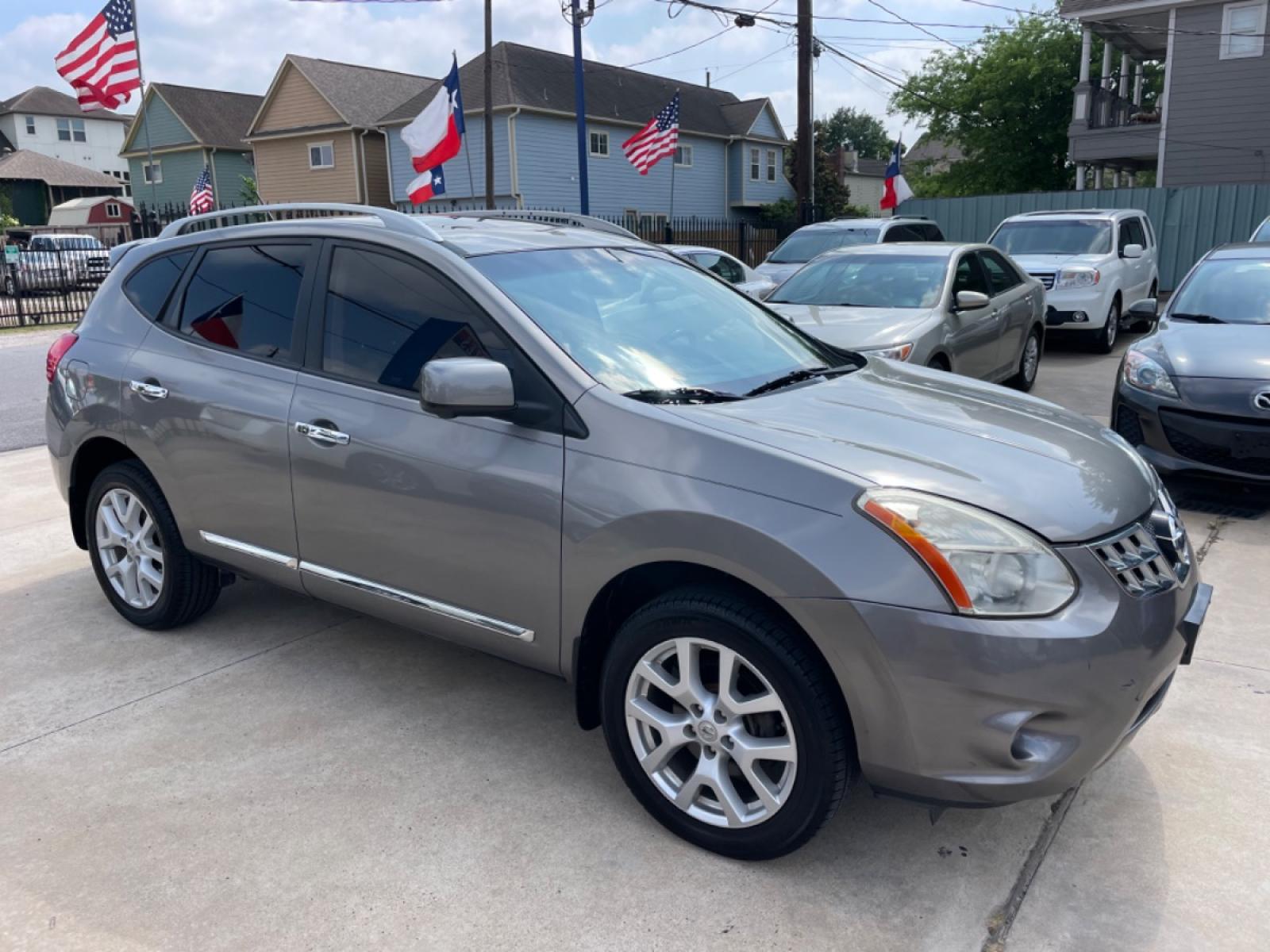2013 Beige /Black Nissan Rogue S AWD (JN8AS5MV5DW) with an 2.5L L4 DOHC 16V engine, Continuously Variable Transmission transmission, located at 1501 West 15th St., Houston, 77008, (713) 869-2925, 29.797941, -95.411789 - Photo #1
