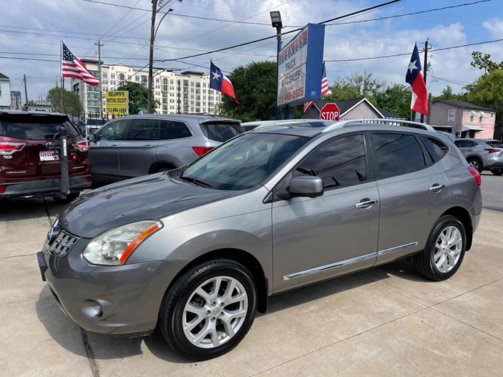 2013 Beige /Black Nissan Rogue S AWD (JN8AS5MV5DW) with an 2.5L L4 DOHC 16V engine, Continuously Variable Transmission transmission, located at 1501 West 15th St., Houston, 77008, (713) 869-2925, 29.797941, -95.411789 - Photo #0