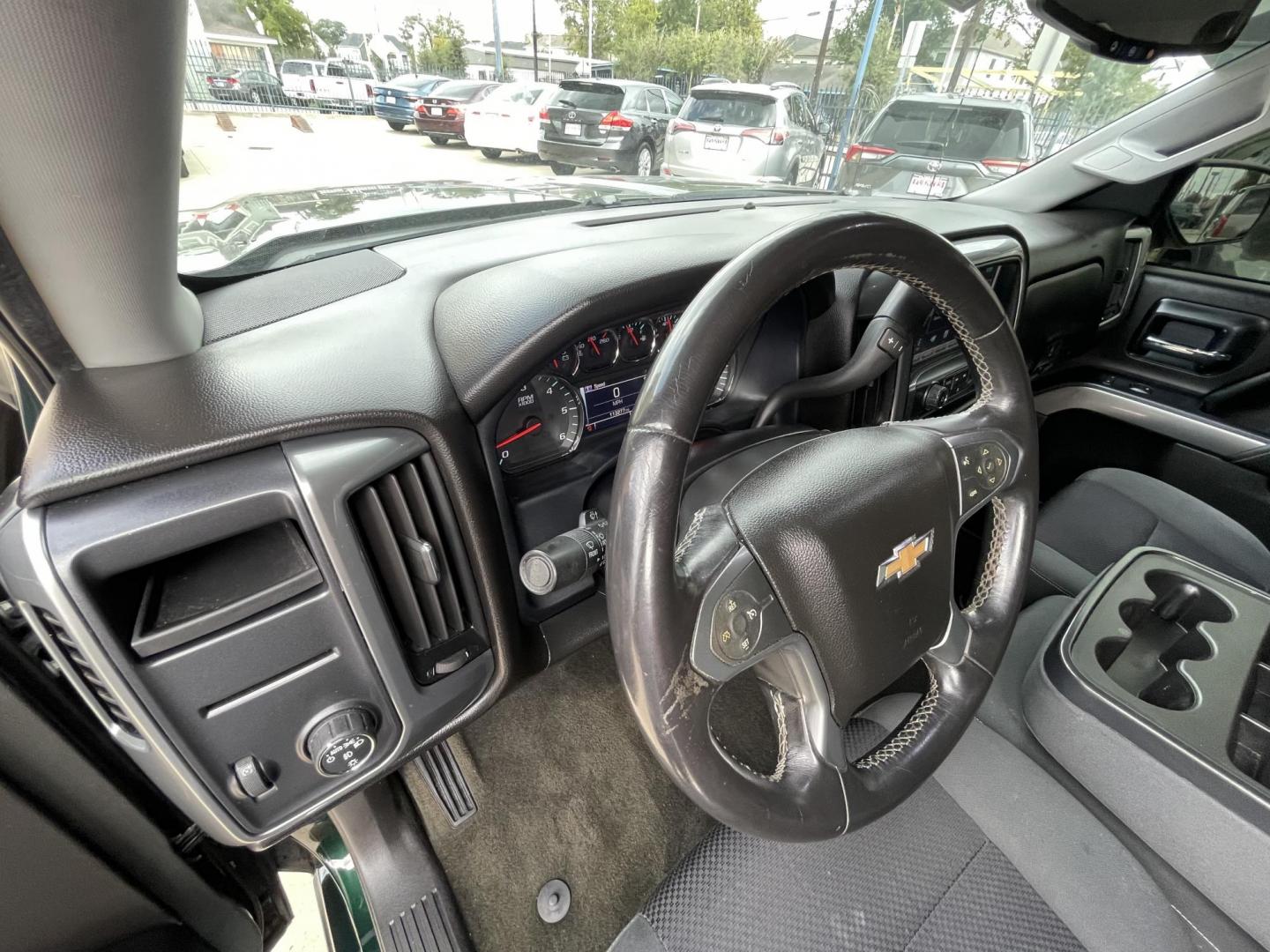2014 Green /Black Chevrolet Silverado 1500 1LT Crew Cab 2WD (3GCPCREH2EG) with an 4.3L V6 OHV 12V engine, 6-Speed Automatic transmission, located at 1501 West 15th St., Houston, 77008, (713) 869-2925, 29.797941, -95.411789 - Photo#14