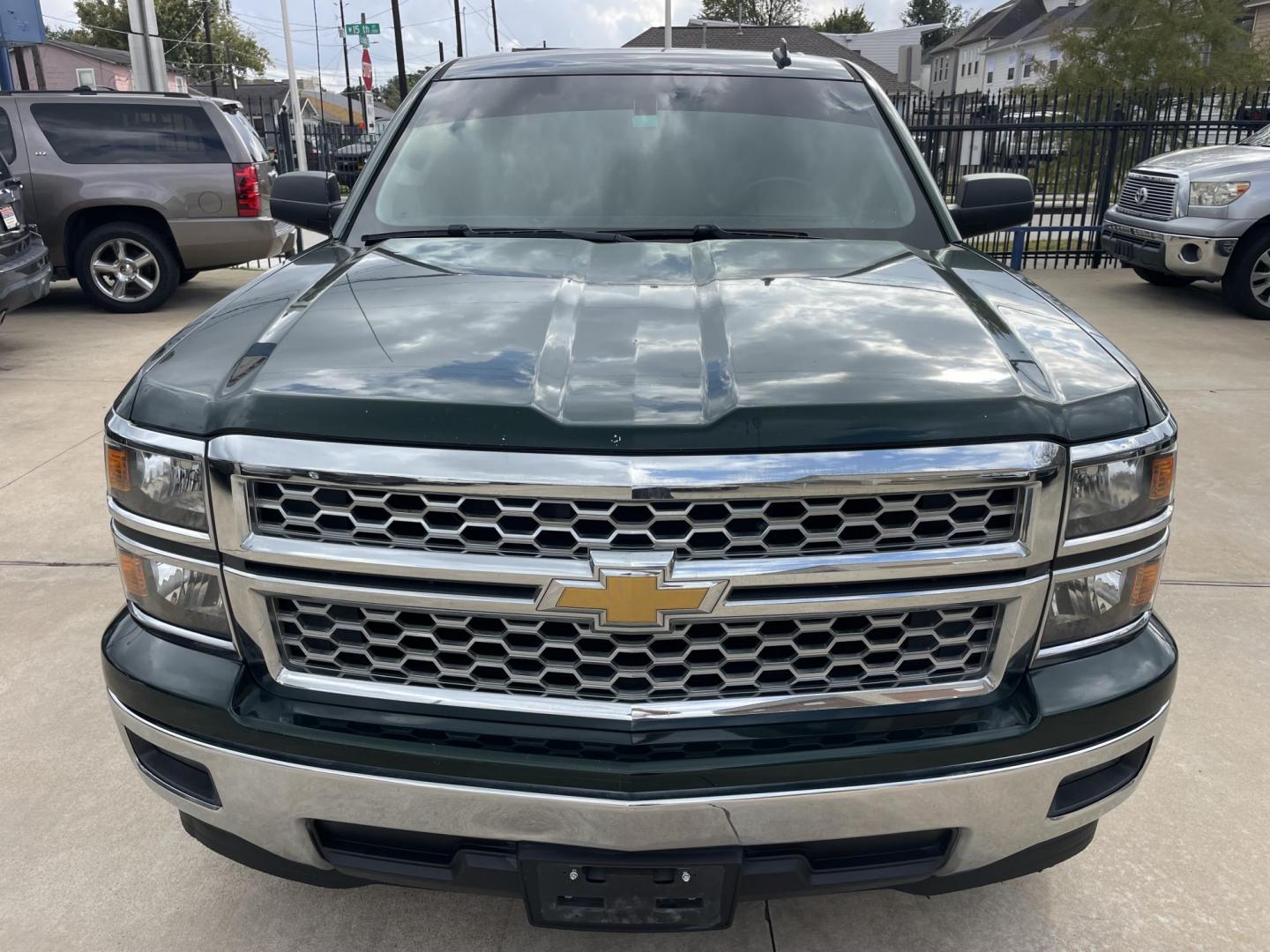 2014 Green /Black Chevrolet Silverado 1500 1LT Crew Cab 2WD (3GCPCREH2EG) with an 4.3L V6 OHV 12V engine, 6-Speed Automatic transmission, located at 1501 West 15th St., Houston, 77008, (713) 869-2925, 29.797941, -95.411789 - Photo#12