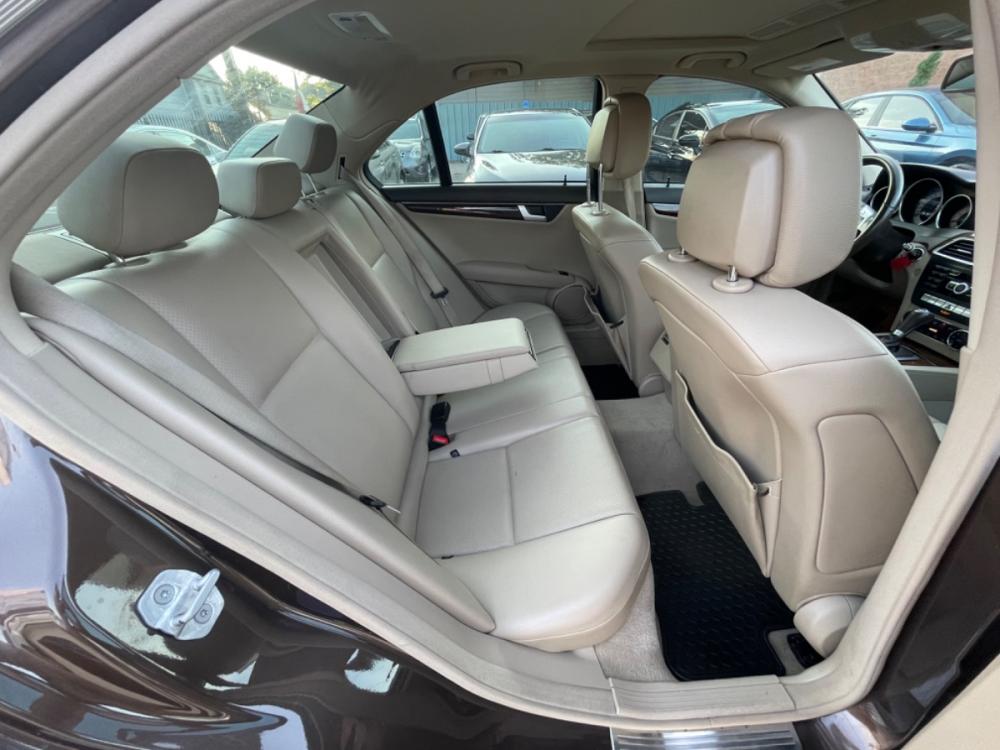 2013 Brown /Beige Mercedes-Benz C-Class C250 Sport Sedan (WDDGF4HBXDR) with an 3.0L V6 DOHC 16V engine, 7-Speed Automatic transmission, located at 1501 West 15th St., Houston, 77008, (713) 869-2925, 29.797941, -95.411789 - Photo #6