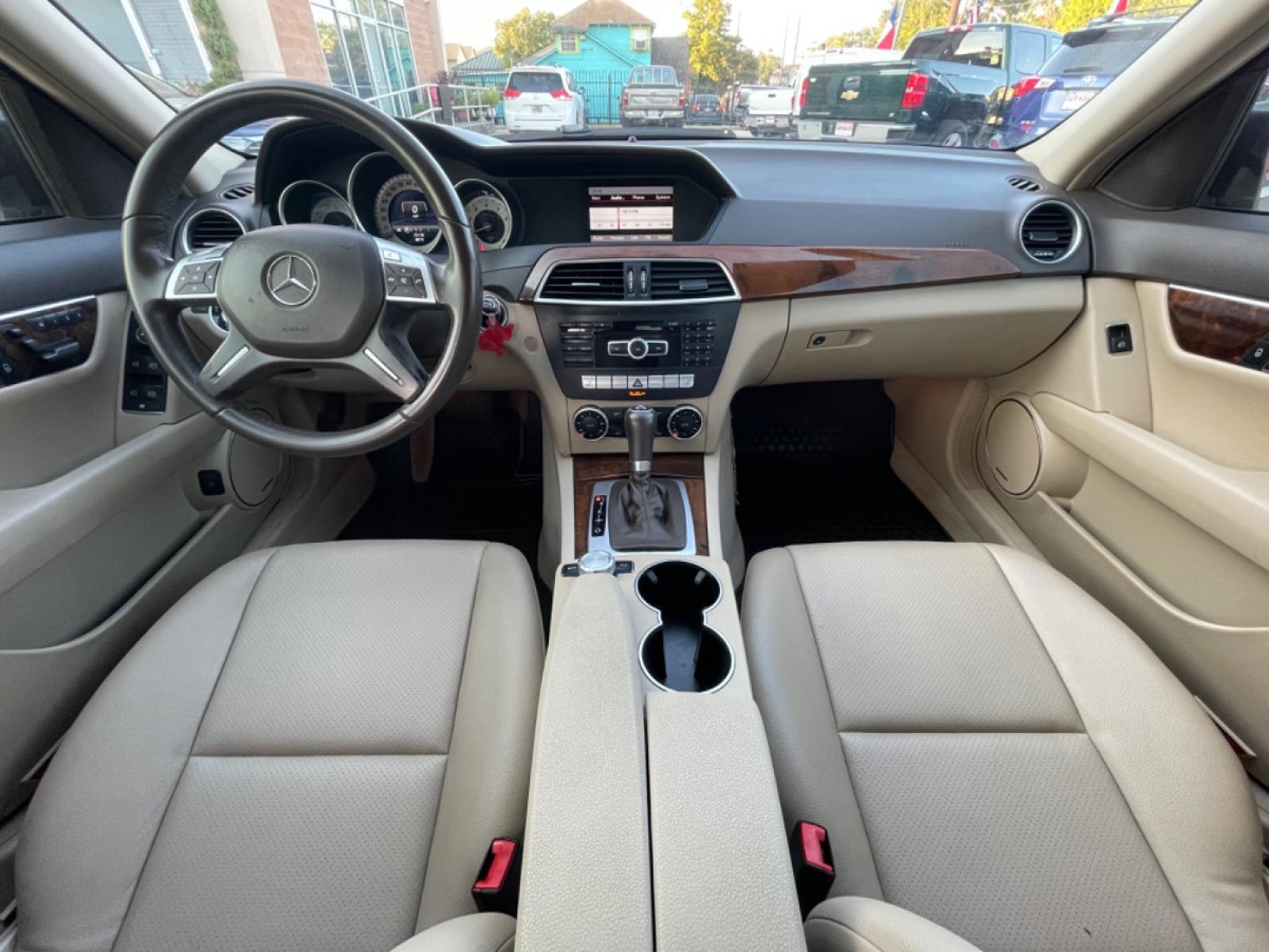 2013 Brown /Beige Mercedes-Benz C-Class C250 Sport Sedan (WDDGF4HBXDR) with an 3.0L V6 DOHC 16V engine, 7-Speed Automatic transmission, located at 1501 West 15th St., Houston, 77008, (713) 869-2925, 29.797941, -95.411789 - Photo #8