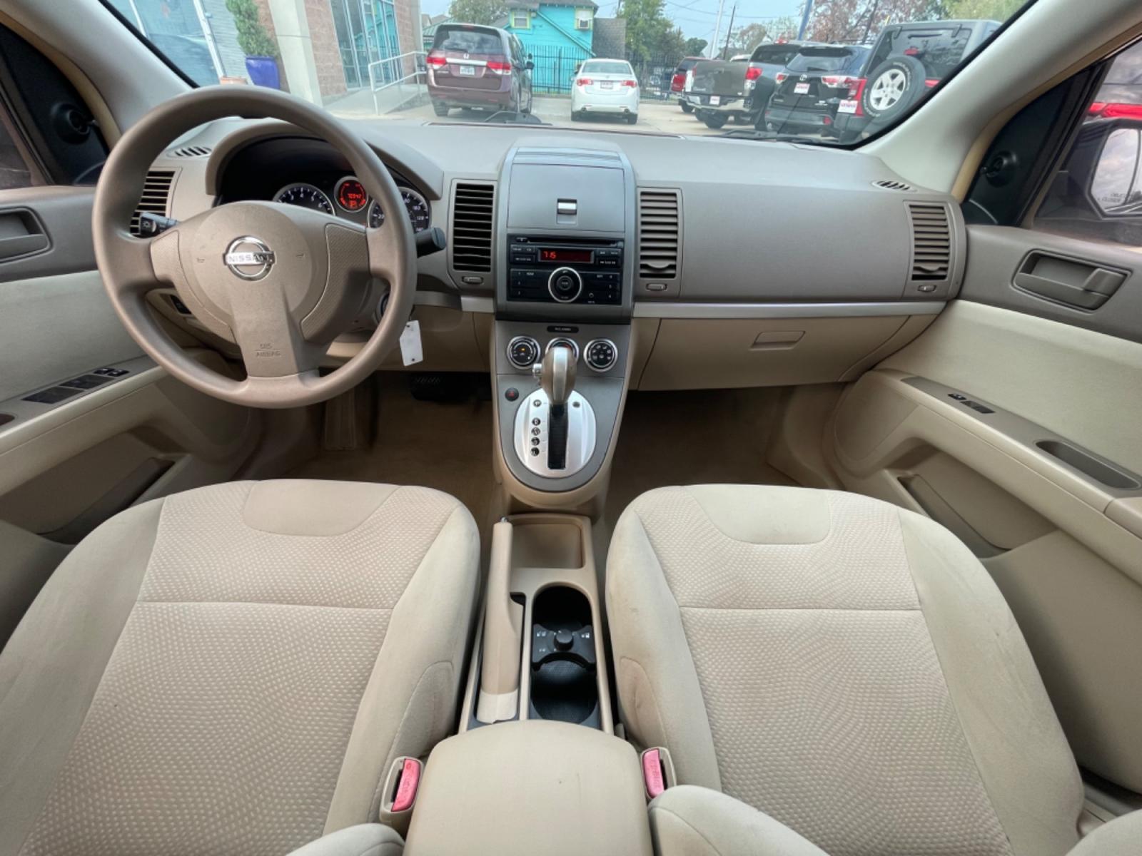 2010 Black /Beige Nissan Sentra 2.0 (3N1AB6AP7AL) with an 2.0L L4 DOHC 16V engine, Continuously Variable Transmisson transmission, located at 1501 West 15th St., Houston, 77008, (713) 869-2925, 29.797941, -95.411789 - Photo #8