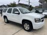 2009 White /Black Chevrolet Tahoe LT (1GNFK23009R) with an 5.3L V8 OHV 16V FFV engine, 4-Speed Automatic Overdrive transmission, located at 1501 West 15th St., Houston, 77008, (713) 869-2925, 29.797941, -95.411789- Photo#1