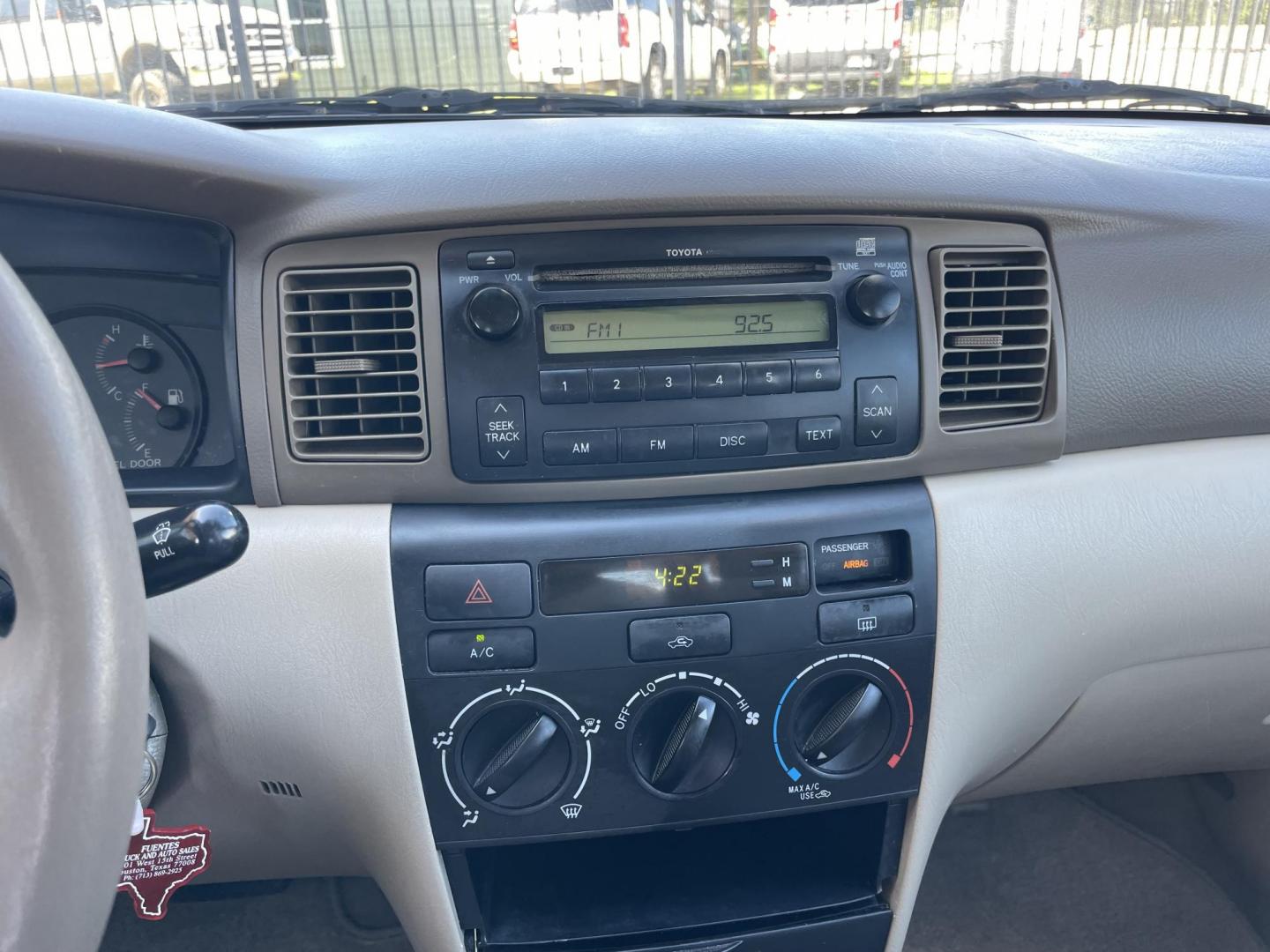 2008 Gray /Silver Toyota Corolla CE (1NXBR32E58Z) with an 1.8L L4 DOHC 16V engine, Automatic transmission, located at 1501 West 15th St., Houston, 77008, (713) 869-2925, 29.797941, -95.411789 - Photo#9