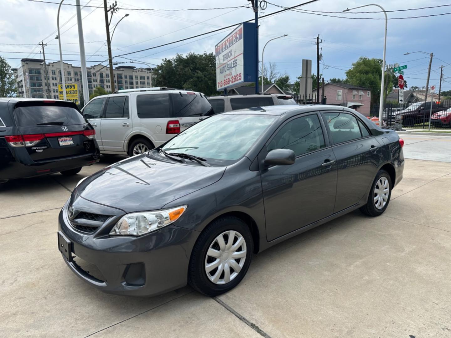2012 Gray /Silver Toyota Corolla L (2T1BU4EE5CC) with an 1.8L engine, Automatic transmission, located at 1501 West 15th St., Houston, 77008, (713) 869-2925, 29.797941, -95.411789 - Photo#0