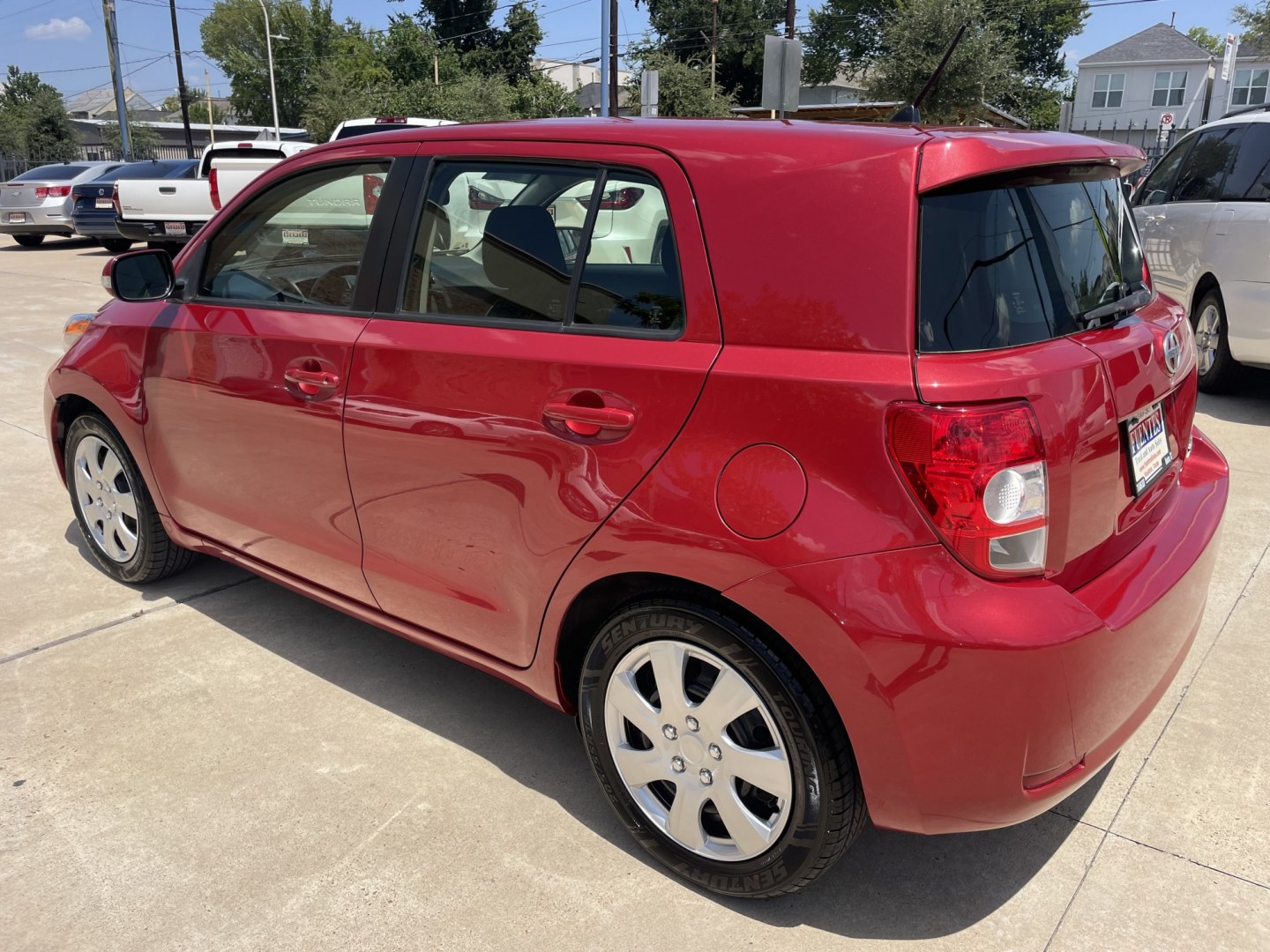 2014 Red /Black Scion xD 5-Door Hatchback 4-Spd AT (JTKKUPB47E1) with an 1.8L L4 DOHC16V engine, 4-Speed Automatic transmission, located at 1501 West 15th St., Houston, 77008, (713) 869-2925, 29.797941, -95.411789- Photo#3