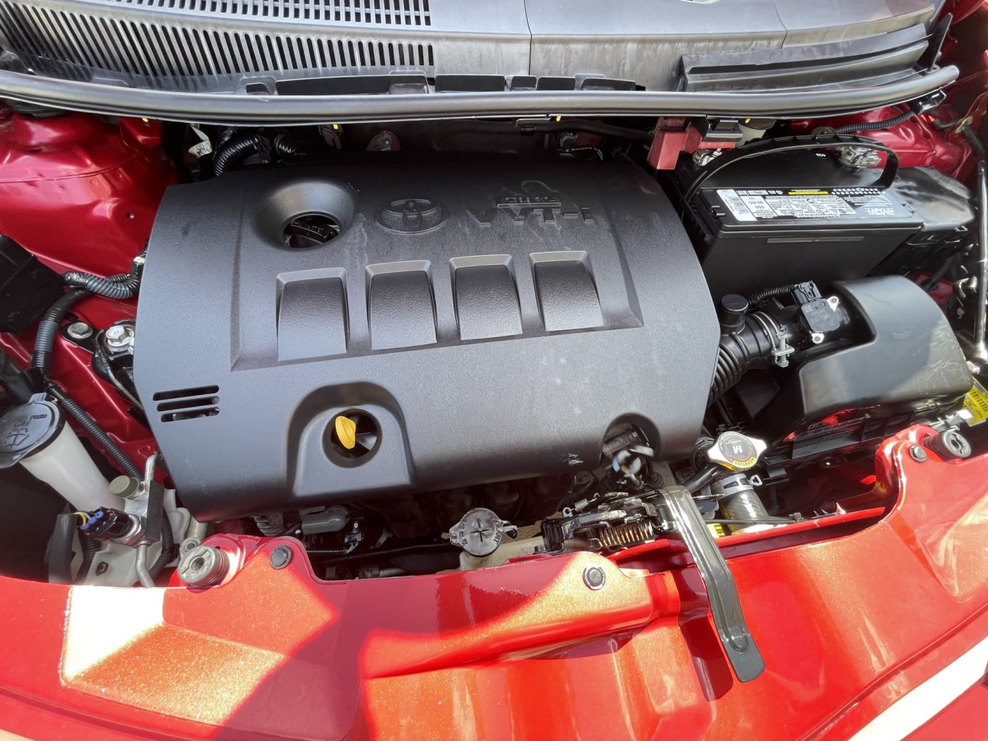2014 Red /Black Scion xD 5-Door Hatchback 4-Spd AT (JTKKUPB47E1) with an 1.8L L4 DOHC16V engine, 4-Speed Automatic transmission, located at 1501 West 15th St., Houston, 77008, (713) 869-2925, 29.797941, -95.411789- Photo#16
