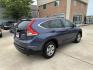 2014 Blue /Silver Honda CR-V LX 2WD 5-Speed AT (3CZRM3H33EG) with an 2.4L L4 DOHC 16V engine, 5-Speed Automatic transmission, located at 1501 West 15th St., Houston, 77008, (713) 869-2925, 29.797941, -95.411789 - Photo#2