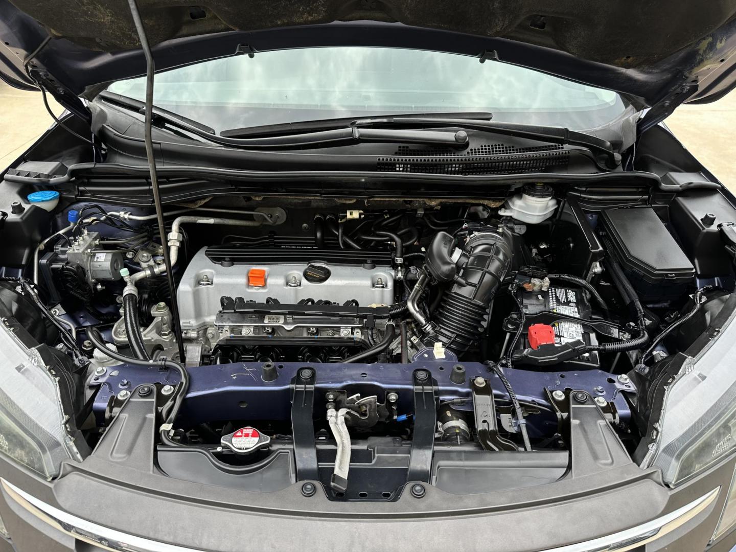 2014 Blue /Silver Honda CR-V LX 2WD 5-Speed AT (3CZRM3H33EG) with an 2.4L L4 DOHC 16V engine, 5-Speed Automatic transmission, located at 1501 West 15th St., Houston, 77008, (713) 869-2925, 29.797941, -95.411789 - Photo#11