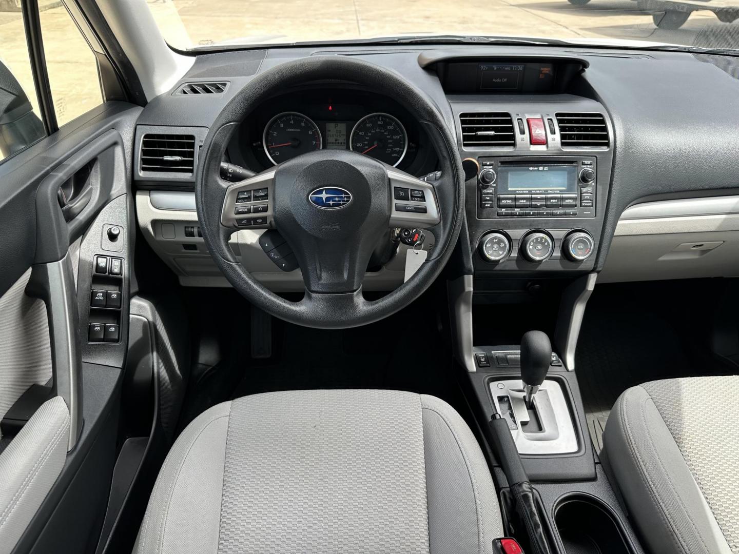 2015 White /Grey Subaru Forester 2.5i Premium (JF2SJADC8FH) with an 2.5L H4 SOHC 16V engine, 6-Speed Automatic transmission, located at 1501 West 15th St., Houston, 77008, (713) 869-2925, 29.797941, -95.411789 - Photo#8