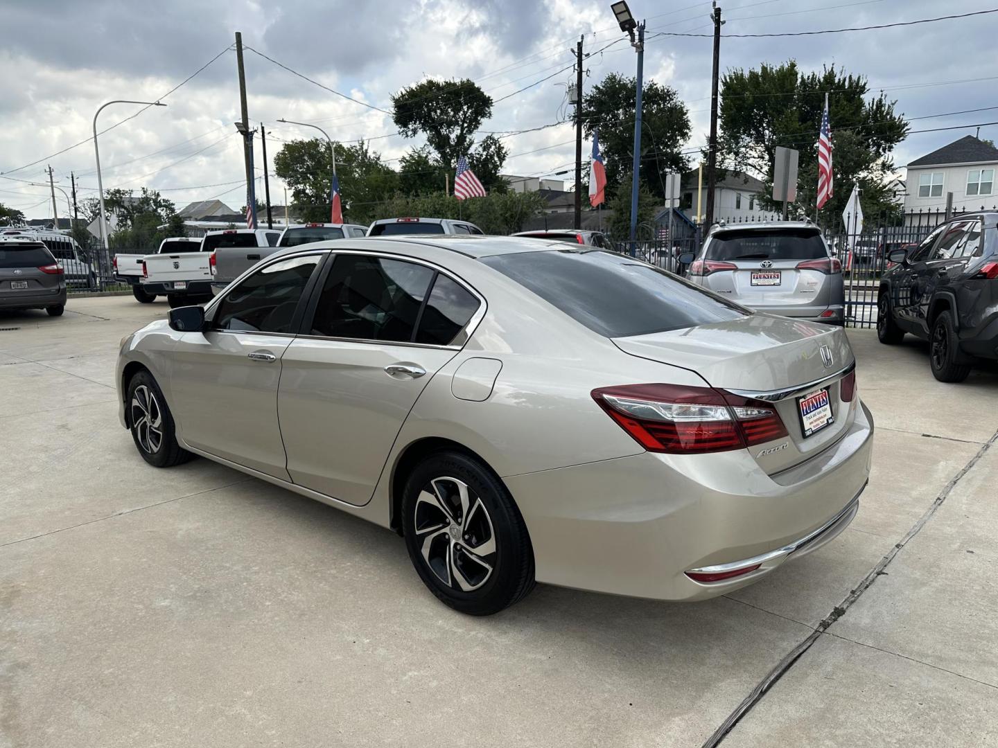 2016 Beige /Beige Honda Accord LX Sedan CVT (1HGCR2F30GA) with an 2.4L L4 DOHC 16V engine, CVT transmission, located at 1501 West 15th St., Houston, 77008, (713) 869-2925, 29.797941, -95.411789 - Photo#3