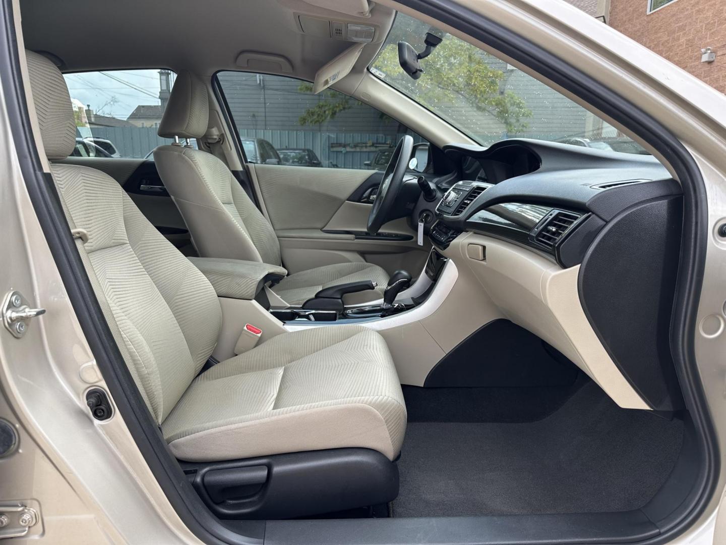 2016 Beige /Beige Honda Accord LX Sedan CVT (1HGCR2F30GA) with an 2.4L L4 DOHC 16V engine, CVT transmission, located at 1501 West 15th St., Houston, 77008, (713) 869-2925, 29.797941, -95.411789 - Photo#4