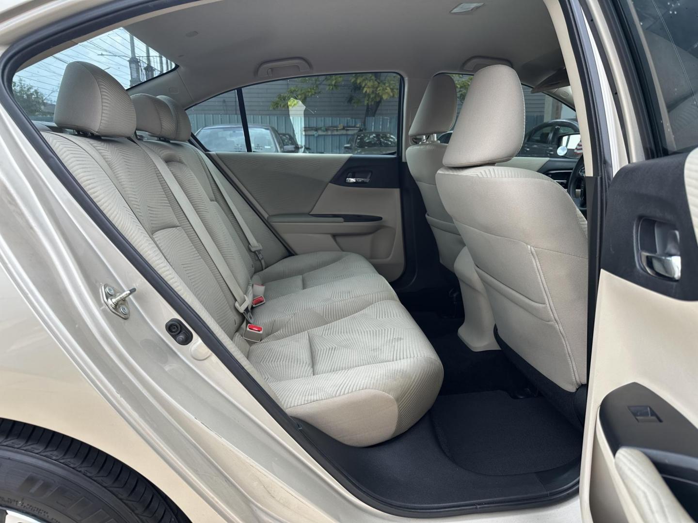 2016 Beige /Beige Honda Accord LX Sedan CVT (1HGCR2F30GA) with an 2.4L L4 DOHC 16V engine, CVT transmission, located at 1501 West 15th St., Houston, 77008, (713) 869-2925, 29.797941, -95.411789 - Photo#5