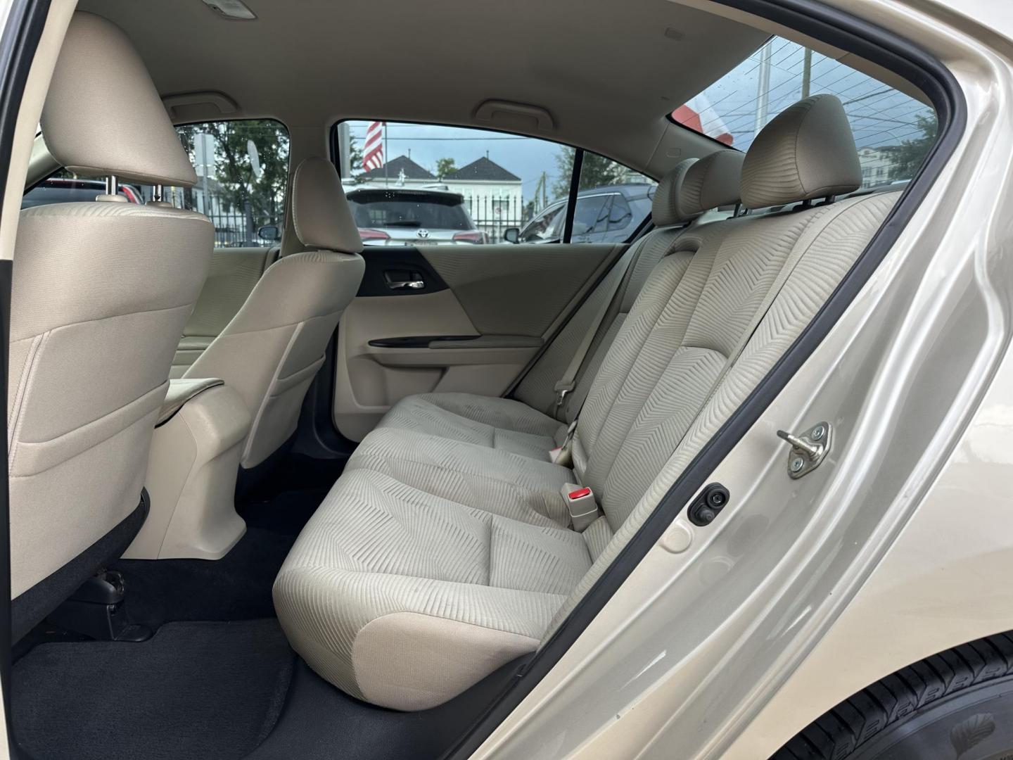 2016 Beige /Beige Honda Accord LX Sedan CVT (1HGCR2F30GA) with an 2.4L L4 DOHC 16V engine, CVT transmission, located at 1501 West 15th St., Houston, 77008, (713) 869-2925, 29.797941, -95.411789 - Photo#6