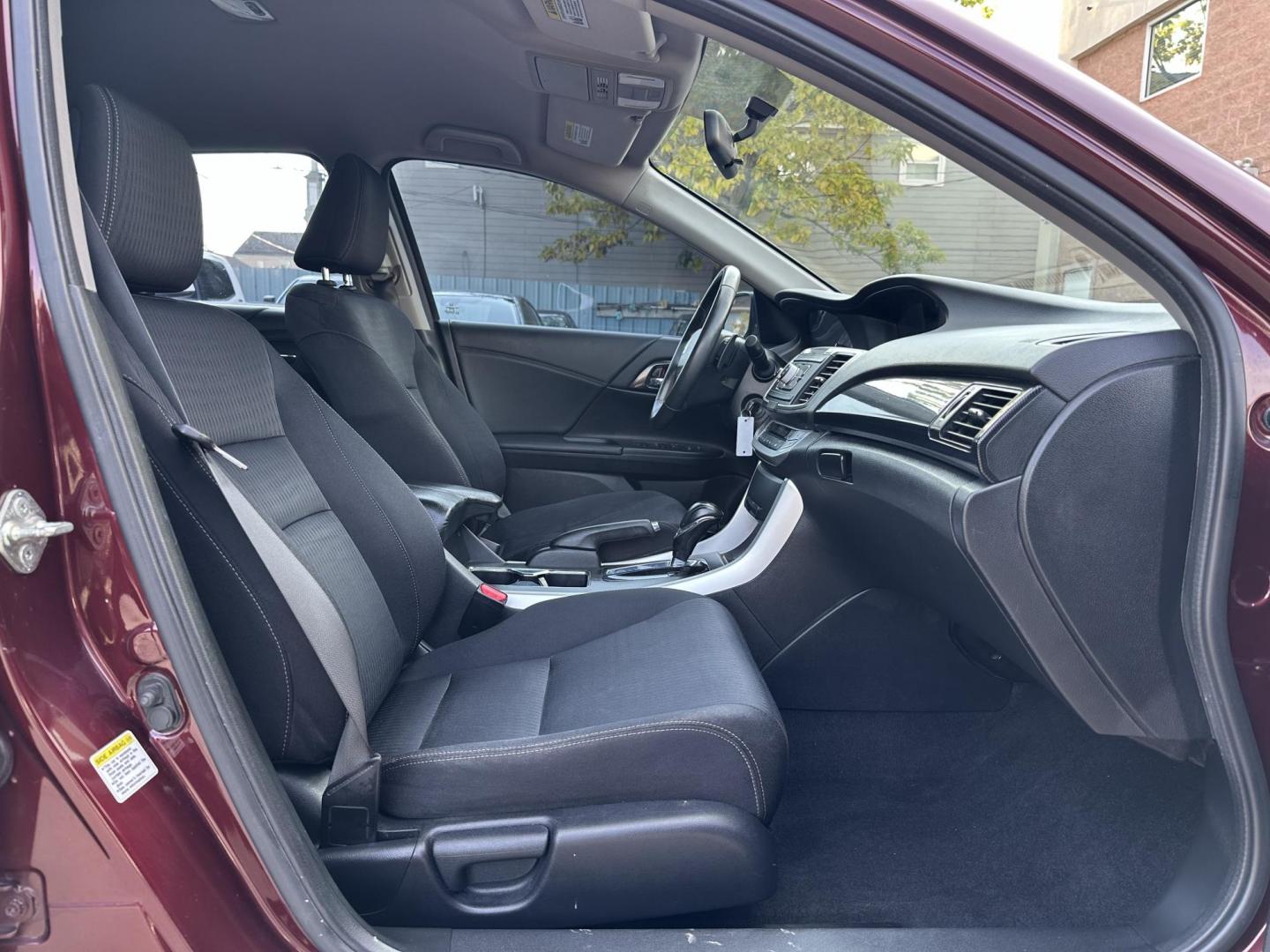 2014 Maroon /Black Honda Accord Sport Sedan CVT (1HGCR2F52EA) with an 2.4L L4 DOHC 16V engine, Continuously Variable Transmission transmission, located at 1501 West 15th St., Houston, 77008, (713) 869-2925, 29.797941, -95.411789 - Photo#4