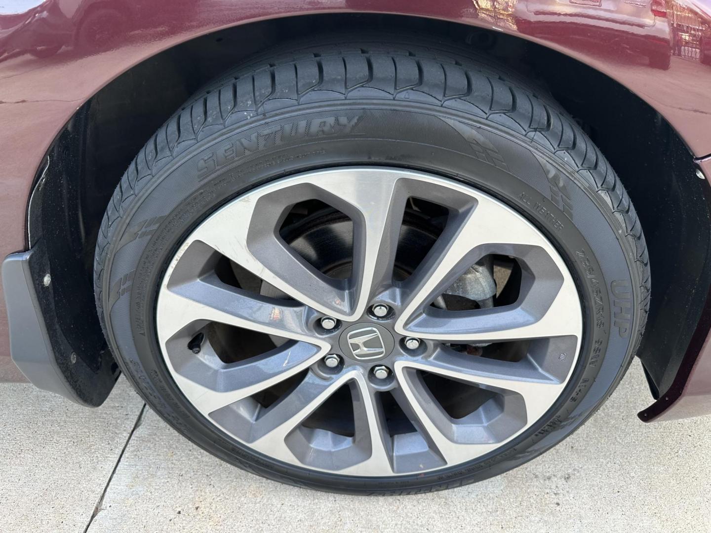 2014 Maroon /Black Honda Accord Sport Sedan CVT (1HGCR2F52EA) with an 2.4L L4 DOHC 16V engine, Continuously Variable Transmission transmission, located at 1501 West 15th St., Houston, 77008, (713) 869-2925, 29.797941, -95.411789 - Photo#9