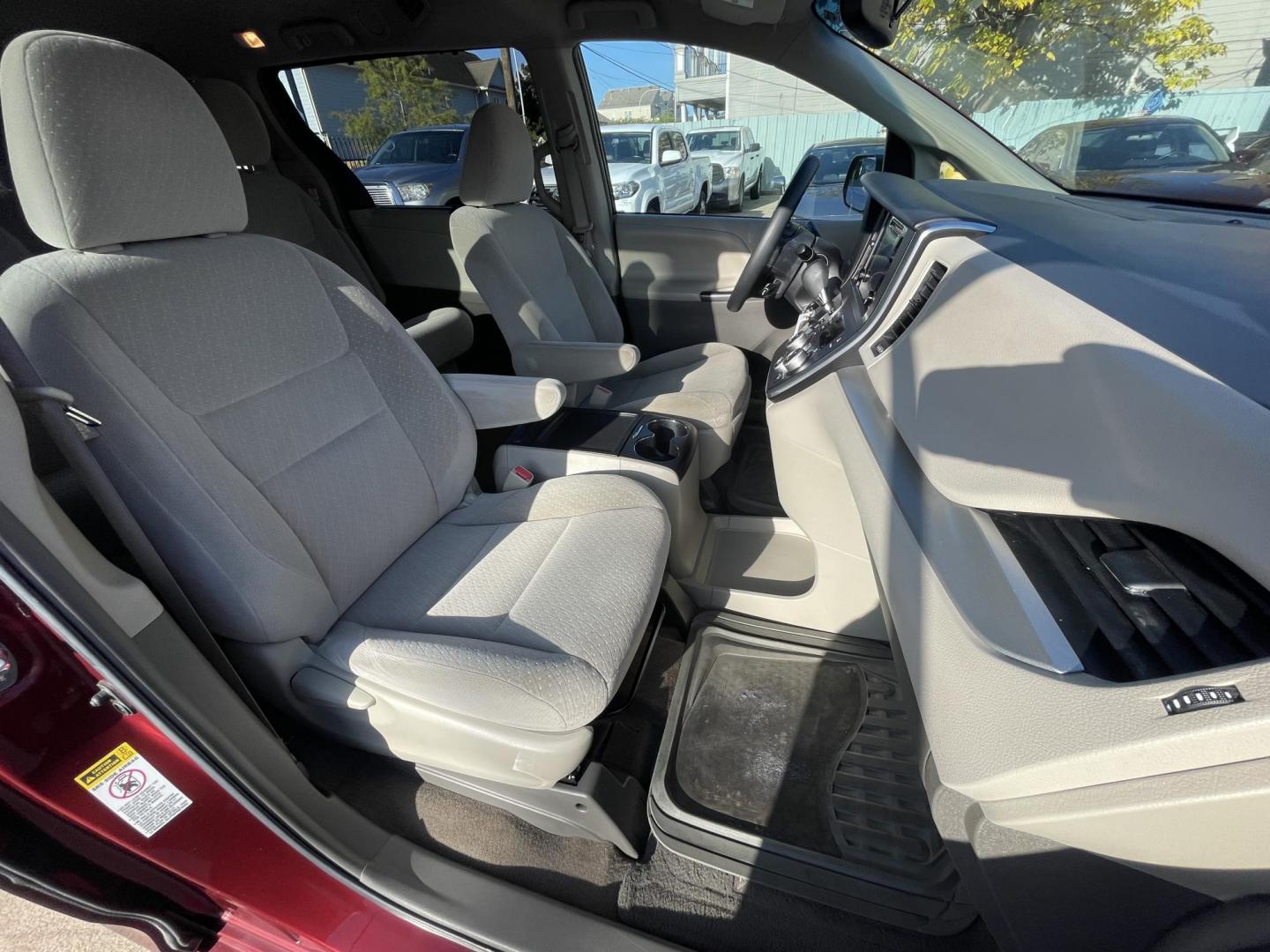2017 Red /Silver Toyota Sienna LE 8-Passenger (5TDKZ3DC9HS) with an 3.5L V6 EFI DOHC 24V engine, 8A transmission, located at 1501 West 15th St., Houston, 77008, (713) 869-2925, 29.797941, -95.411789 - Photo#9