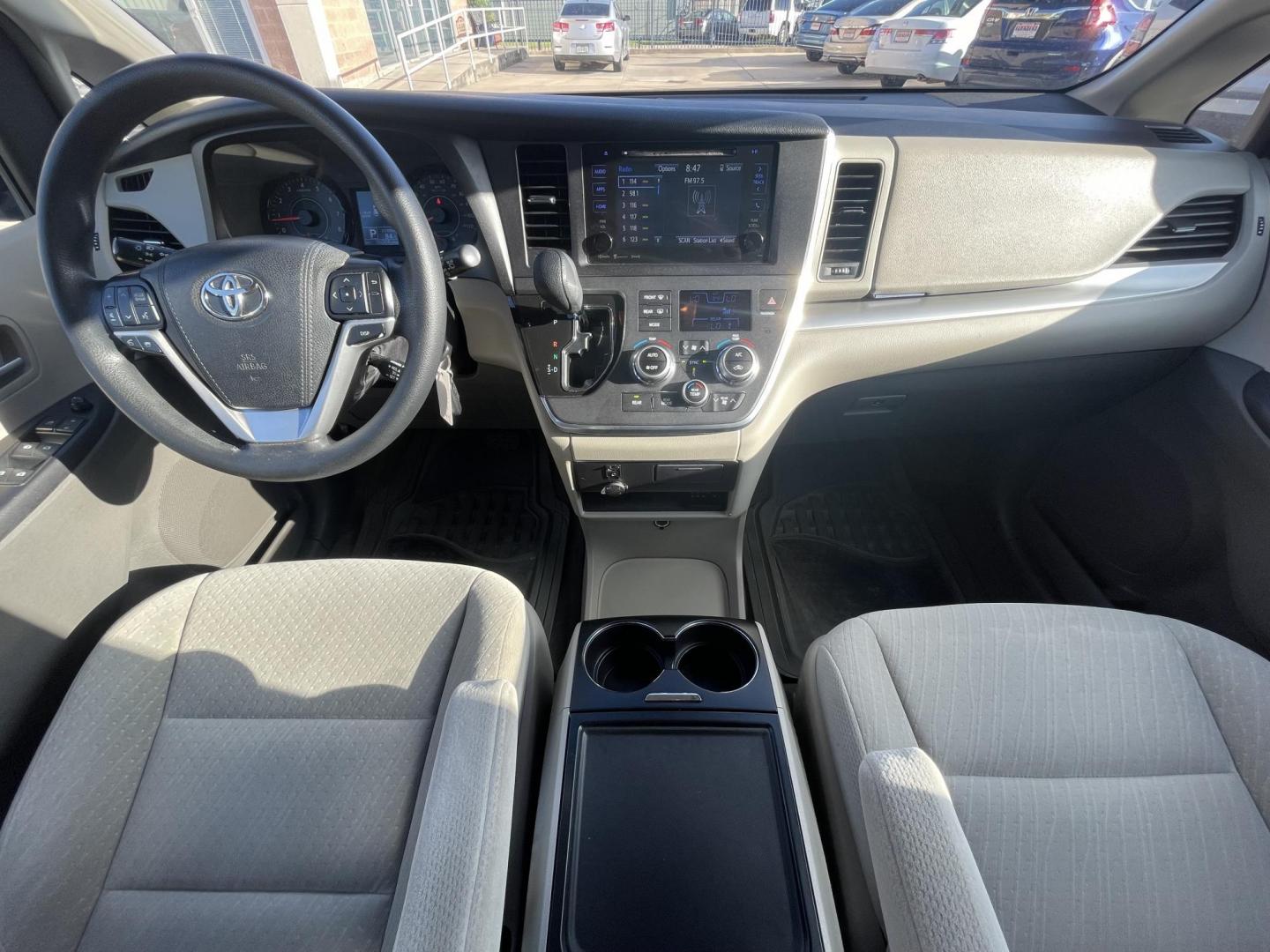 2017 Red /Silver Toyota Sienna LE 8-Passenger (5TDKZ3DC9HS) with an 3.5L V6 EFI DOHC 24V engine, 8A transmission, located at 1501 West 15th St., Houston, 77008, (713) 869-2925, 29.797941, -95.411789 - Photo#13