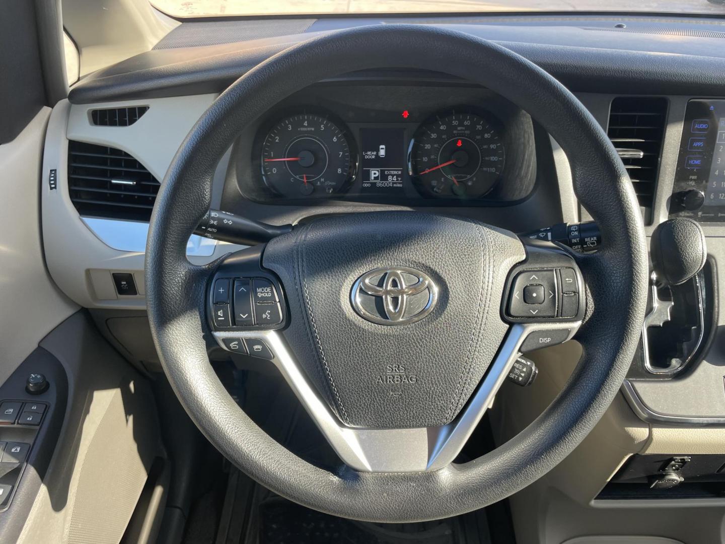 2017 Red /Silver Toyota Sienna LE 8-Passenger (5TDKZ3DC9HS) with an 3.5L V6 EFI DOHC 24V engine, 8A transmission, located at 1501 West 15th St., Houston, 77008, (713) 869-2925, 29.797941, -95.411789 - Photo#14