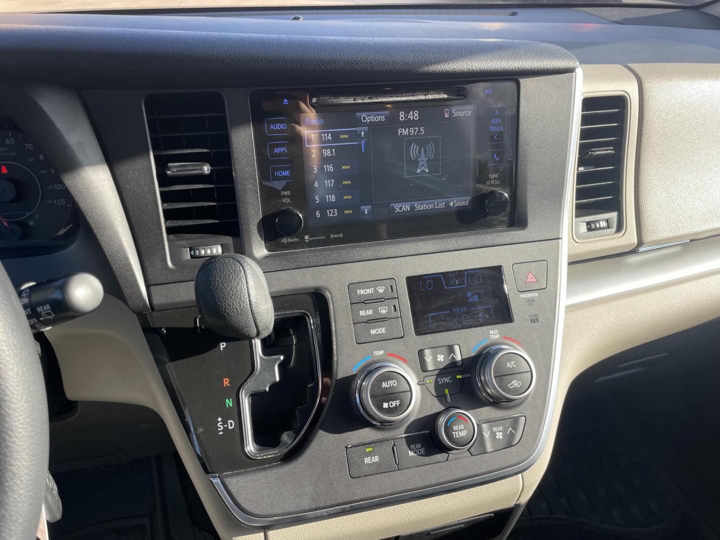 2017 Red /Silver Toyota Sienna LE 8-Passenger (5TDKZ3DC9HS) with an 3.5L V6 EFI DOHC 24V engine, 8A transmission, located at 1501 West 15th St., Houston, 77008, (713) 869-2925, 29.797941, -95.411789 - Photo#15
