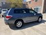 2011 Blue /Beige Toyota Highlander Base 2WD V6 (5TDZK3EH1BS) with an 3.5L V6 DOHC 24V engine, 5-Speed Automatic transmission, located at 1501 West 15th St., Houston, 77008, (713) 869-2925, 29.797941, -95.411789 - Photo#2