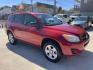 2011 Red /Silver Toyota RAV4 Base I4 2WD (2T3ZF4DV2BW) with an 2.4L L4 DOHC 16V engine, 4-Speed Automatic transmission, located at 1501 West 15th St., Houston, 77008, (713) 869-2925, 29.797941, -95.411789 - Photo#1