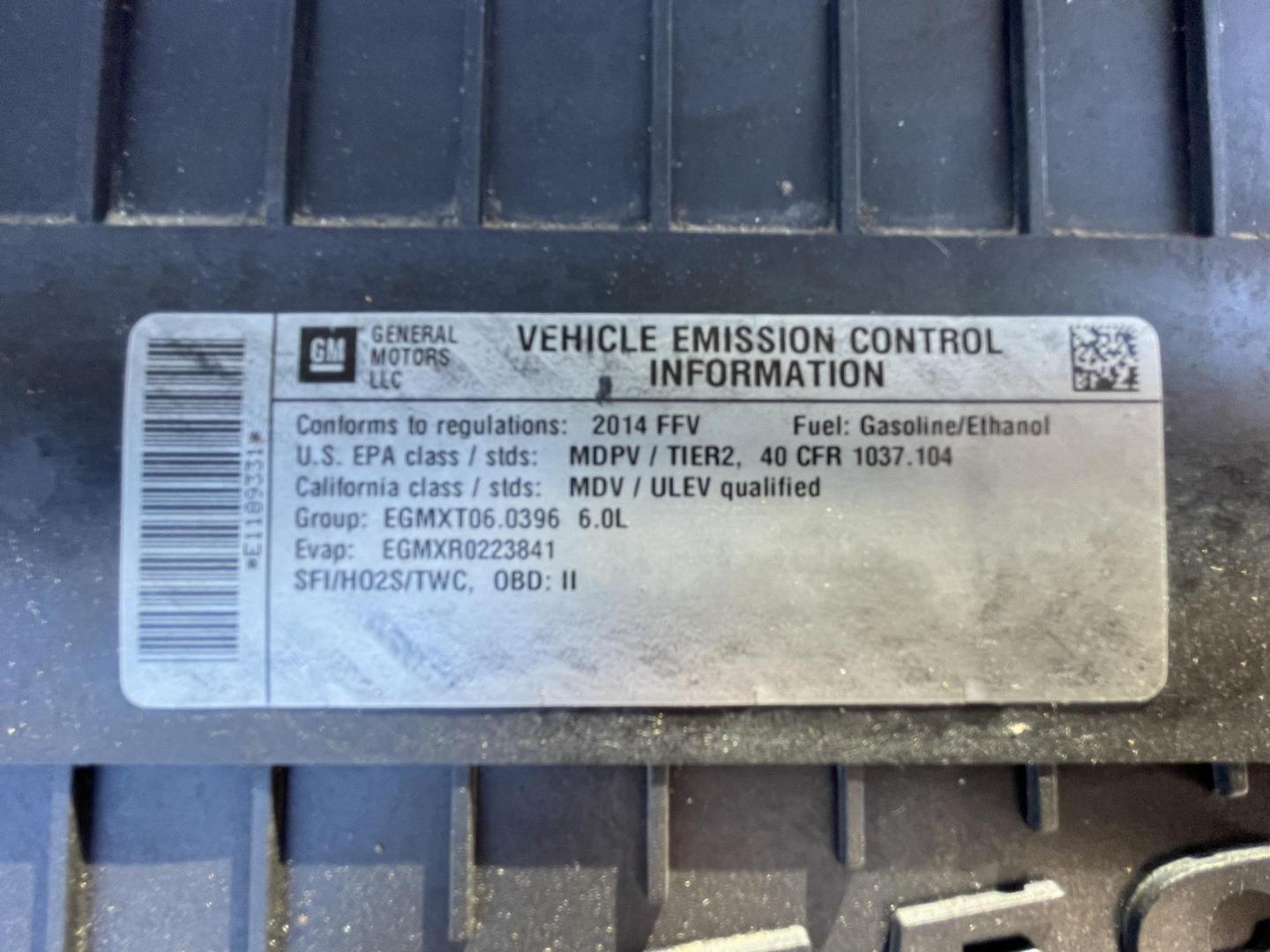 2014 Gray /Silver Chevrolet Express 3500 Cargo Extended (1GCZGUFG0E1) with an 6.0L V8 OHV 16V FFV engine, 6-Speed Automatic transmission, located at 1501 West 15th St., Houston, 77008, (713) 869-2925, 29.797941, -95.411789 - Photo#8