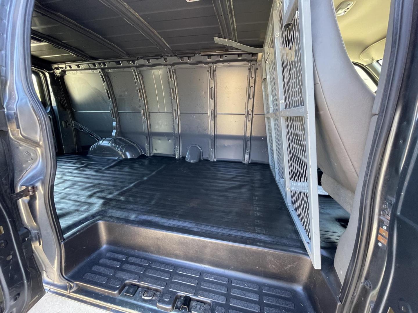 2014 Gray /Silver Chevrolet Express 3500 Cargo Extended (1GCZGUFG0E1) with an 6.0L V8 OHV 16V FFV engine, 6-Speed Automatic transmission, located at 1501 West 15th St., Houston, 77008, (713) 869-2925, 29.797941, -95.411789 - Photo#10