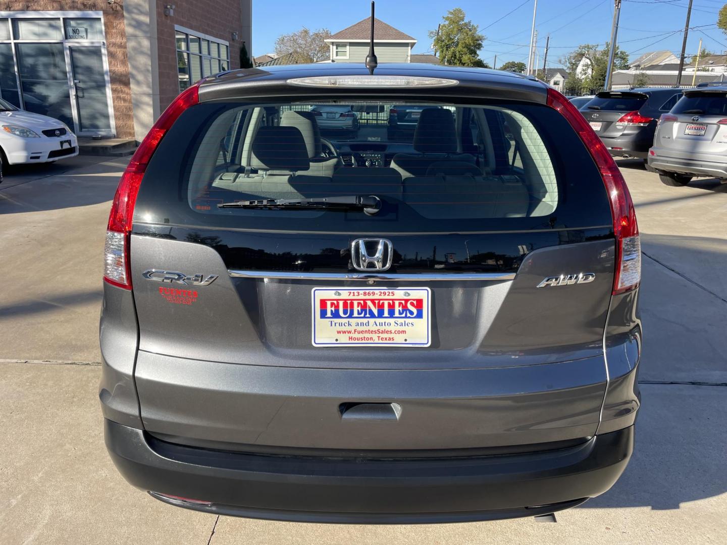 2014 Gray /Silver Honda CR-V LX 4WD 5-Speed AT (2HKRM4H38EH) with an 2.4L L4 DOHC 16V engine, 5-Speed Automatic transmission, located at 1501 West 15th St., Houston, 77008, (713) 869-2925, 29.797941, -95.411789 - Photo#4