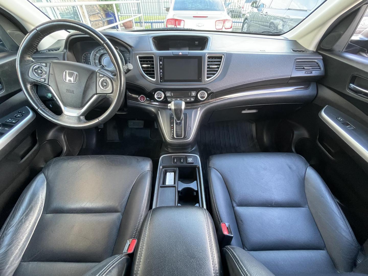 2015 Brown /Black Honda CR-V EX-L 4WD (2HKRM4H72FH) with an 2.4L L4 DOHC 16V engine, Continuously Variable Transmission transmission, located at 1501 West 15th St., Houston, 77008, (713) 869-2925, 29.797941, -95.411789 - Photo#18