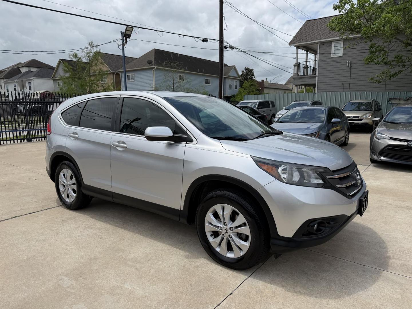 2012 Silver /Silver Honda CR-V EX 2WD 5-Speed AT (2HKRM3H59CH) with an 2.4L L4 DOHC 16V engine, 5-Speed Automatic transmission, located at 1501 West 15th St., Houston, 77008, (713) 869-2925, 29.797941, -95.411789 - Photo#1
