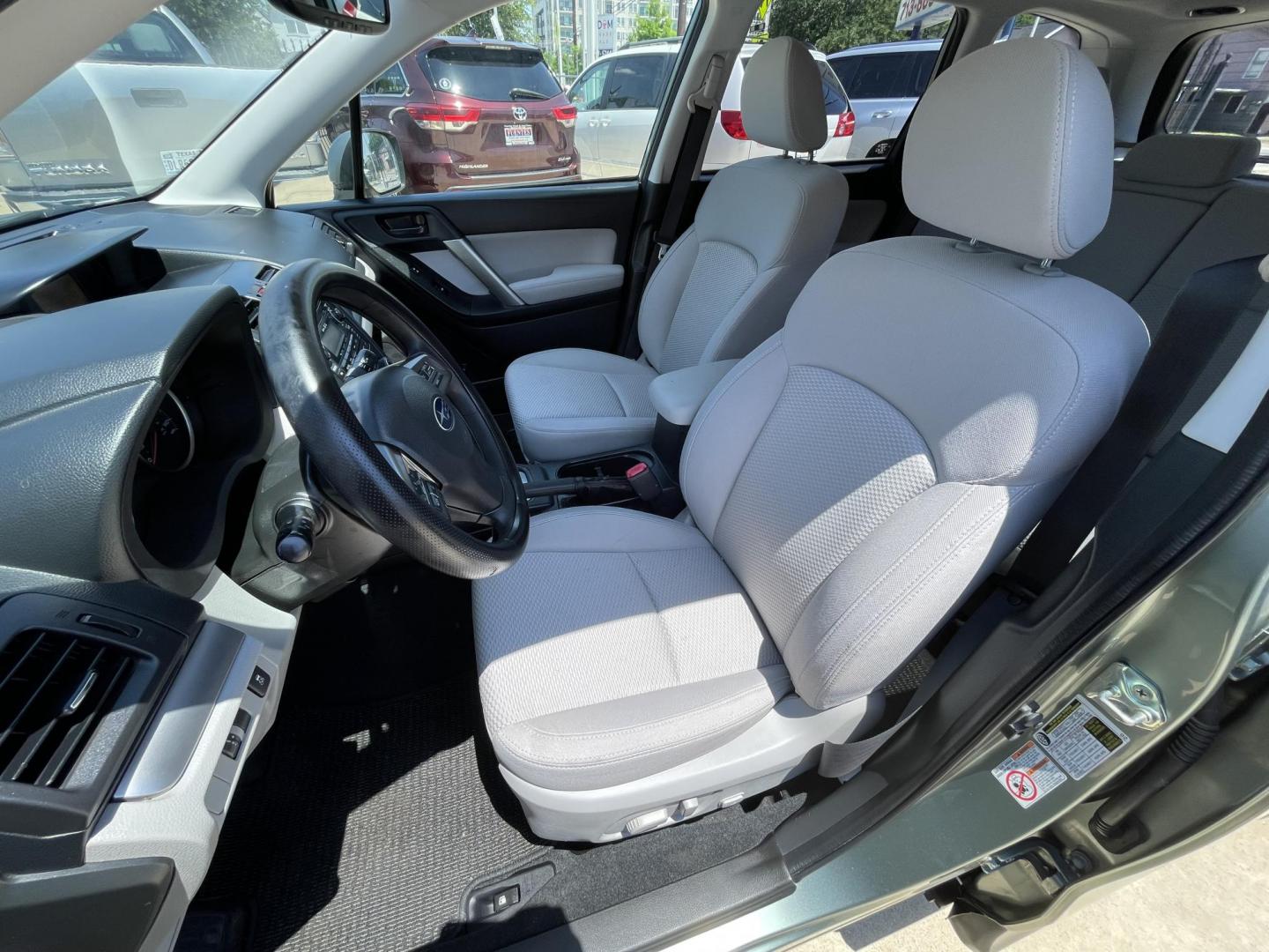 2014 Green /Silver Subaru Forester 2.5i Premium (JF2SJADC7EH) with an 2.5L H4 SOHC 16V engine, 6-Speed Automatic transmission, located at 1501 West 15th St., Houston, 77008, (713) 869-2925, 29.797941, -95.411789 - Photo#8