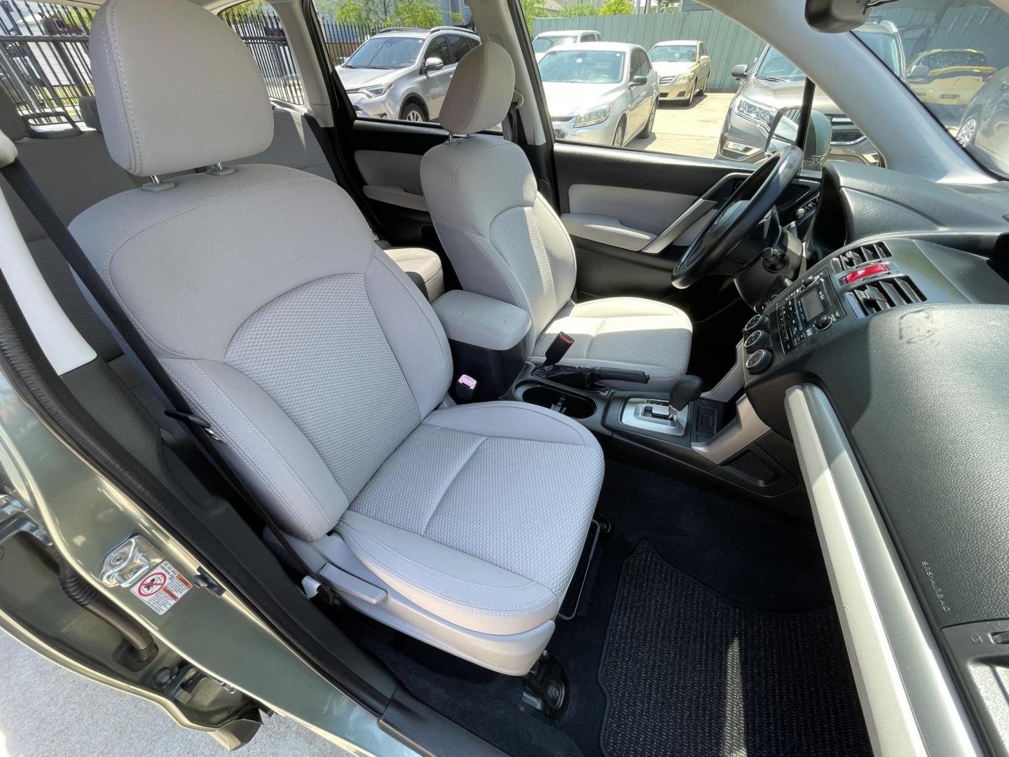 2014 Green /Silver Subaru Forester 2.5i Premium (JF2SJADC7EH) with an 2.5L H4 SOHC 16V engine, 6-Speed Automatic transmission, located at 1501 West 15th St., Houston, 77008, (713) 869-2925, 29.797941, -95.411789 - Photo#11