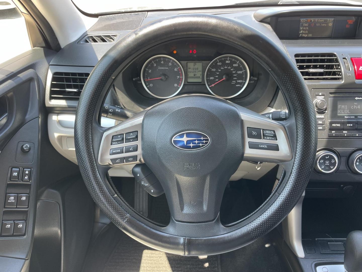 2014 Green /Silver Subaru Forester 2.5i Premium (JF2SJADC7EH) with an 2.5L H4 SOHC 16V engine, 6-Speed Automatic transmission, located at 1501 West 15th St., Houston, 77008, (713) 869-2925, 29.797941, -95.411789 - Photo#13