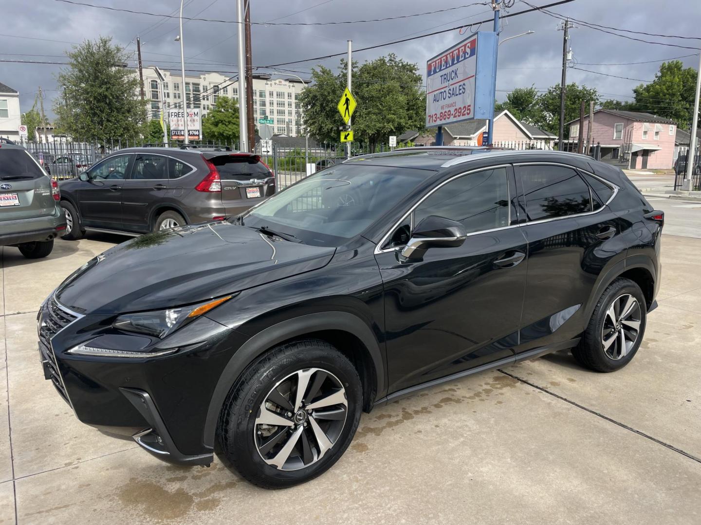 2018 Black /Black Lexus NX 300t FWD (JTJYARBZ9J2) with an 2.0L L4 DOHC 16V engine, 6A transmission, located at 1501 West 15th St., Houston, 77008, (713) 869-2925, 29.797941, -95.411789- Photo#0