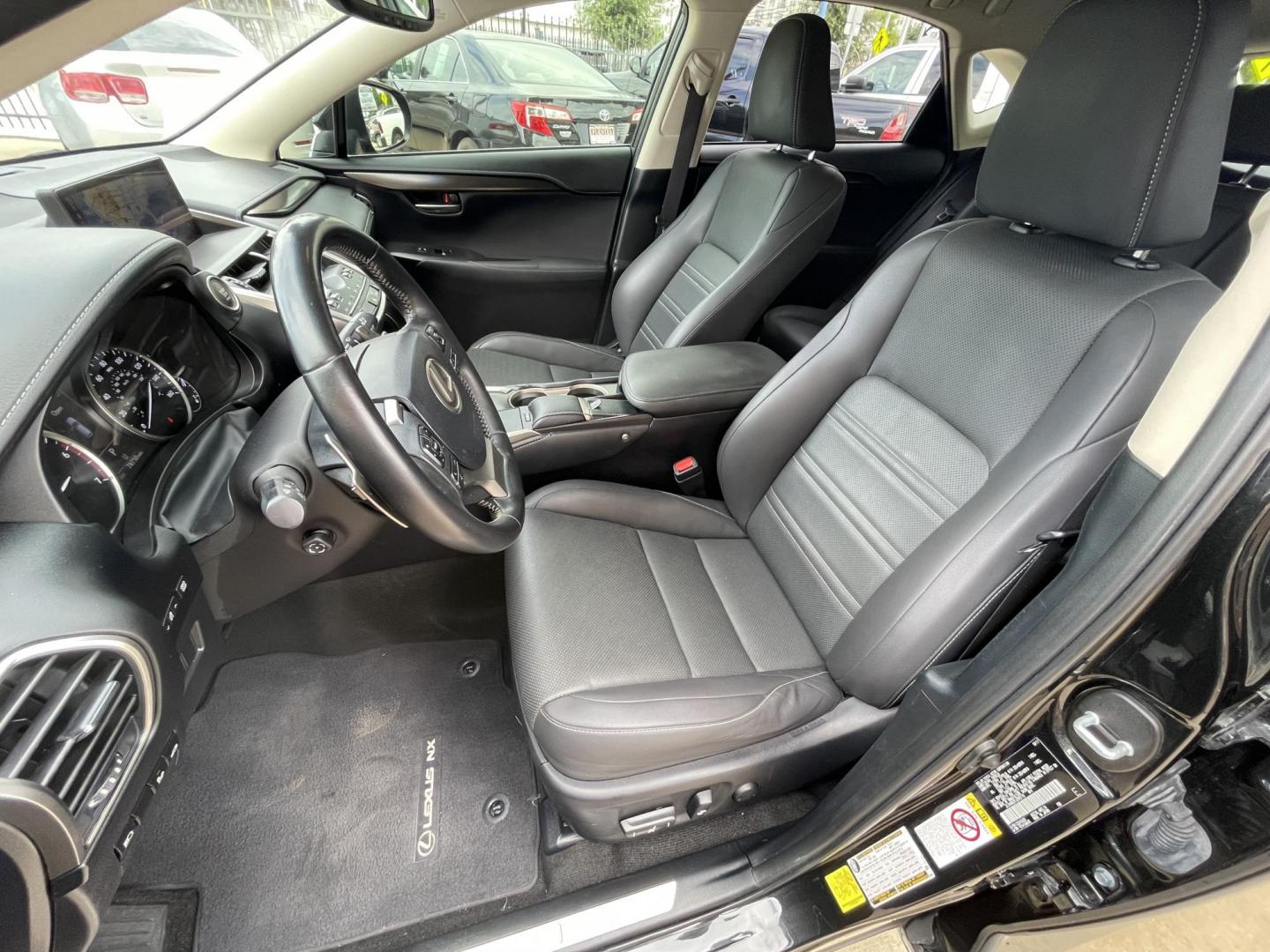 2018 Black /Black Lexus NX 300t FWD (JTJYARBZ9J2) with an 2.0L L4 DOHC 16V engine, 6A transmission, located at 1501 West 15th St., Houston, 77008, (713) 869-2925, 29.797941, -95.411789- Photo#10