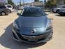 2010 Blue /Black Mazda MAZDA3 (JM1BL1SF6A1) with an 2.0 engine, Manual transmission, located at 1501 West 15th St., Houston, 77008, (713) 869-2925, 29.797941, -95.411789- Photo#1