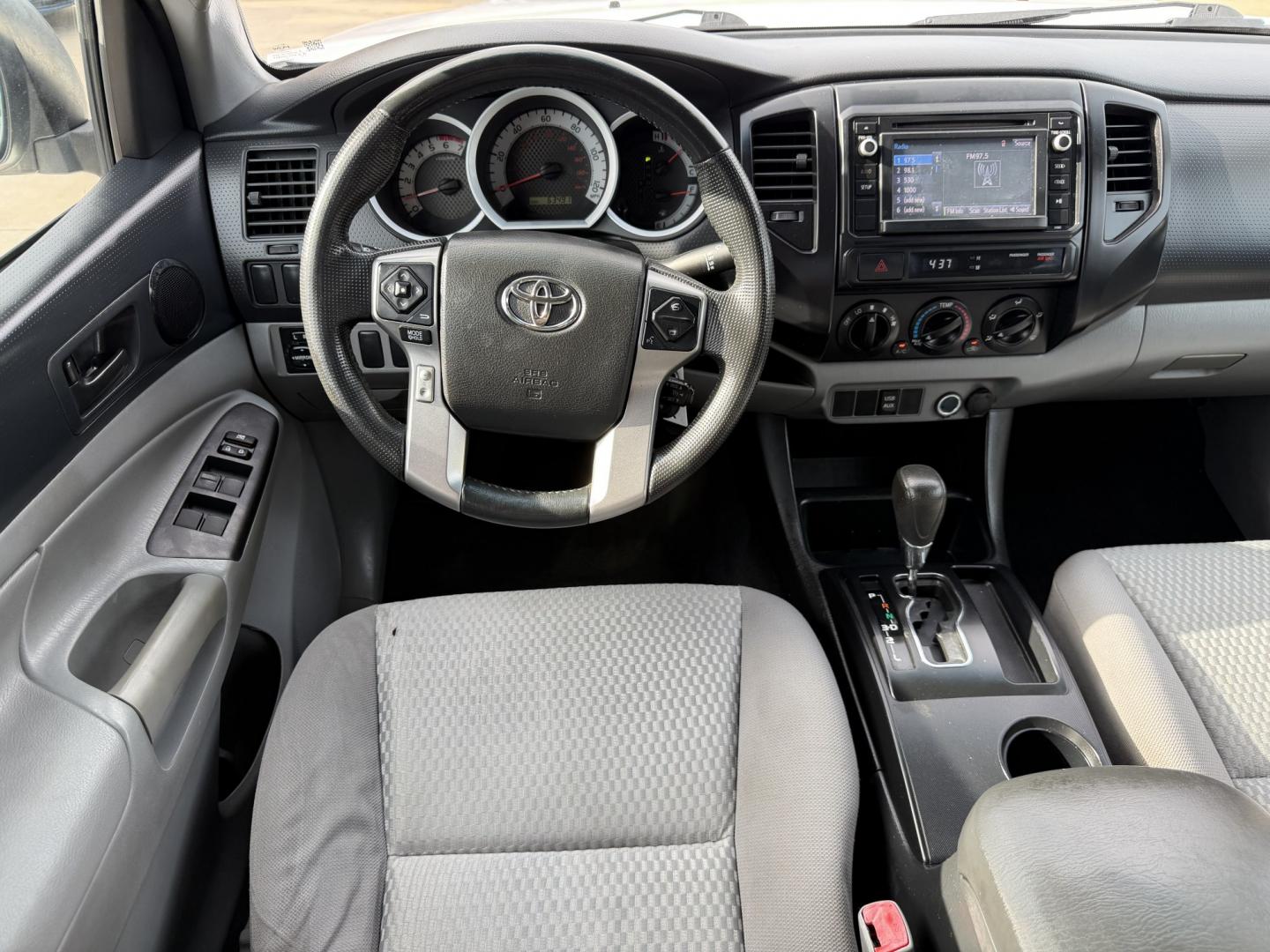 2014 White /Silver Toyota Tacoma Double Cab I4 4AT 2WD (5TFJX4CN2EX) with an 2.7L L4 DOHC 16V engine, 4A transmission, located at 1501 West 15th St., Houston, 77008, (713) 869-2925, 29.797941, -95.411789- Photo#11