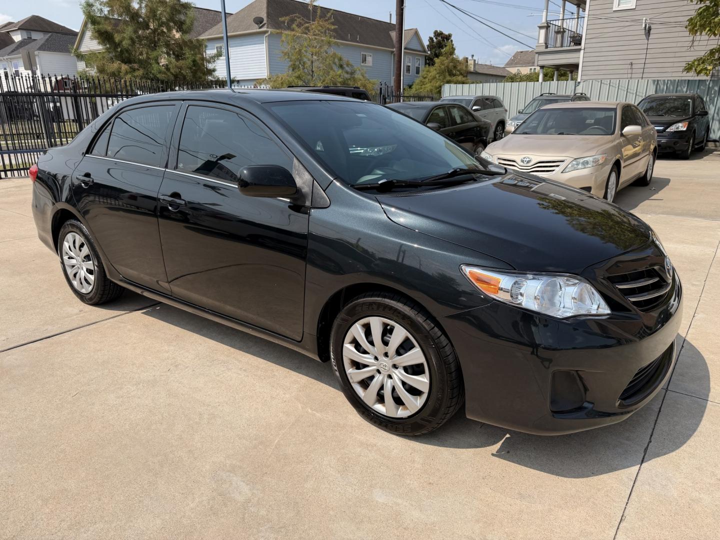 2013 Black /Silver Toyota Corolla S 5-Speed MT (2T1BU4EE2DC) with an 1.8L L4 DOHC 16V engine, 5-Speed Manual transmission, located at 1501 West 15th St., Houston, 77008, (713) 869-2925, 29.797941, -95.411789- Photo#1