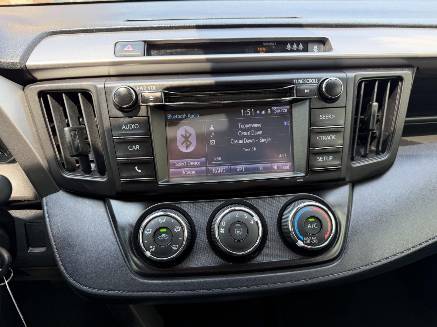 2018 Silver /Black Toyota RAV4 LE FWD (JTMZFREV9JJ) with an 2.5L L4 DOHC 16V engine, 6A transmission, located at 1501 West 15th St., Houston, 77008, (713) 869-2925, 29.797941, -95.411789- Photo#13