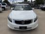 2008 White /Beige Honda Accord EX Sedan AT (1HGCP26798A) with an 2.4L L4 DOHC 16V engine, 5A OD transmission, located at 1501 West 15th St., Houston, 77008, (713) 869-2925, 29.797941, -95.411789- Photo#1