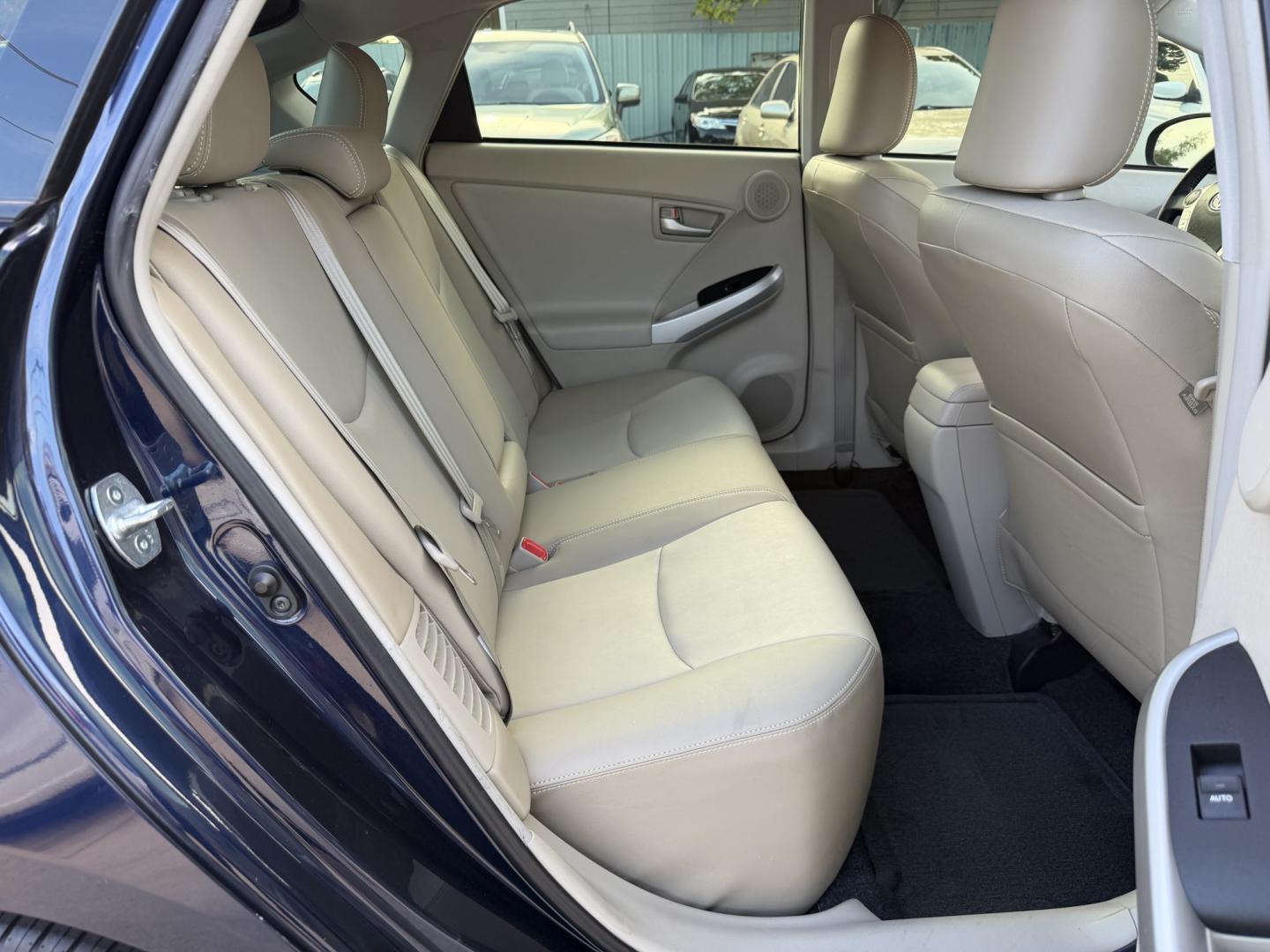 2015 Blue /Silver Toyota Prius Four (JTDKN3DU9F0) with an 1.8L L4 DOHC 16V HYBRID engine, Continuously Variable Transmission transmission, located at 1501 West 15th St., Houston, 77008, (713) 869-2925, 29.797941, -95.411789- Photo#4