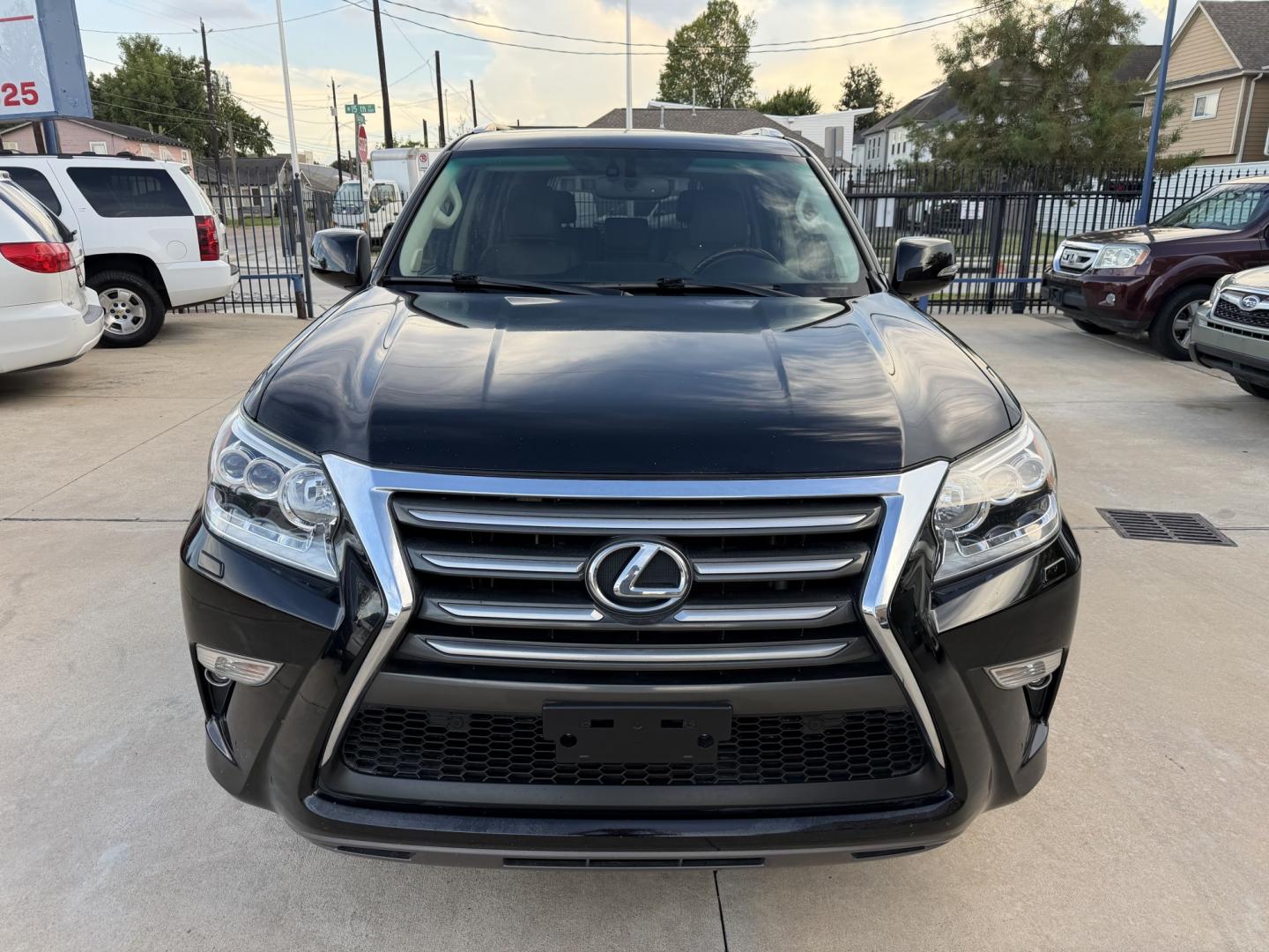 2014 Black /Brown Lexus GX 460 Premium (JTJJM7FX7E5) with an 4.6L V8 DOHC 32V engine, 6A transmission, located at 1501 West 15th St., Houston, 77008, (713) 869-2925, 29.797941, -95.411789- Photo#1