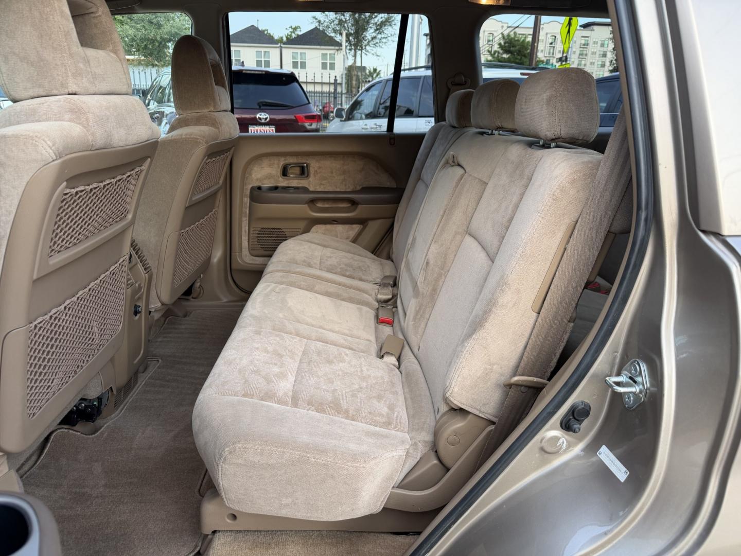 2004 Gold /Tan Honda Pilot EX (2HKYF18454H) with an 3.5L V6 SOHC 24V engine, 5A OD transmission, located at 1501 West 15th St., Houston, 77008, (713) 869-2925, 29.797941, -95.411789- Photo#12