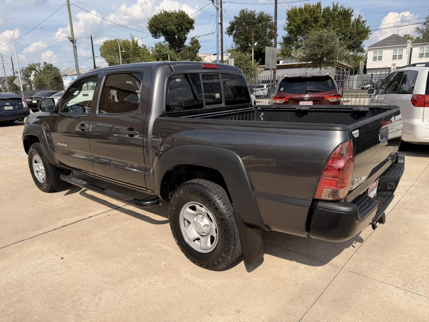 2013 Gray /Silver Toyota Tacoma PreRunner Double Cab Auto 2WD (5TFJX4GN7DX) with an 2.7L L4 DOHC 16V engine, 5-Speed Automatic transmission, located at 1501 West 15th St., Houston, 77008, (713) 869-2925, 29.797941, -95.411789- Photo#3