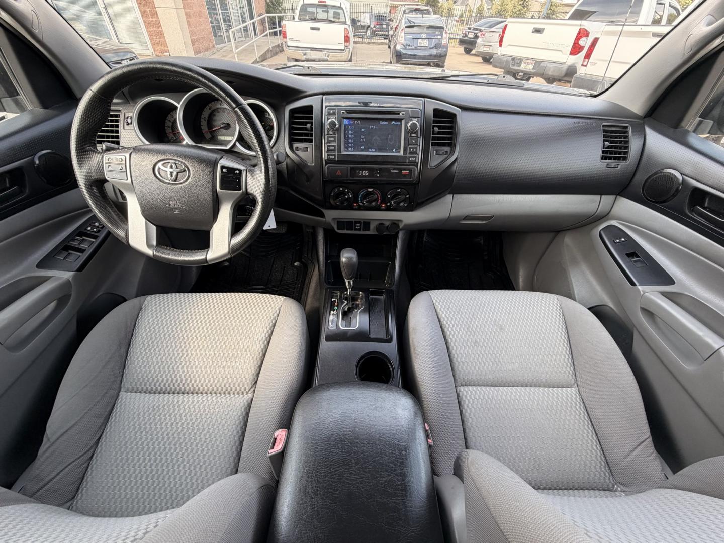 2013 Gray /Silver Toyota Tacoma PreRunner Double Cab Auto 2WD (5TFJX4GN7DX) with an 2.7L L4 DOHC 16V engine, 5-Speed Automatic transmission, located at 1501 West 15th St., Houston, 77008, (713) 869-2925, 29.797941, -95.411789- Photo#10