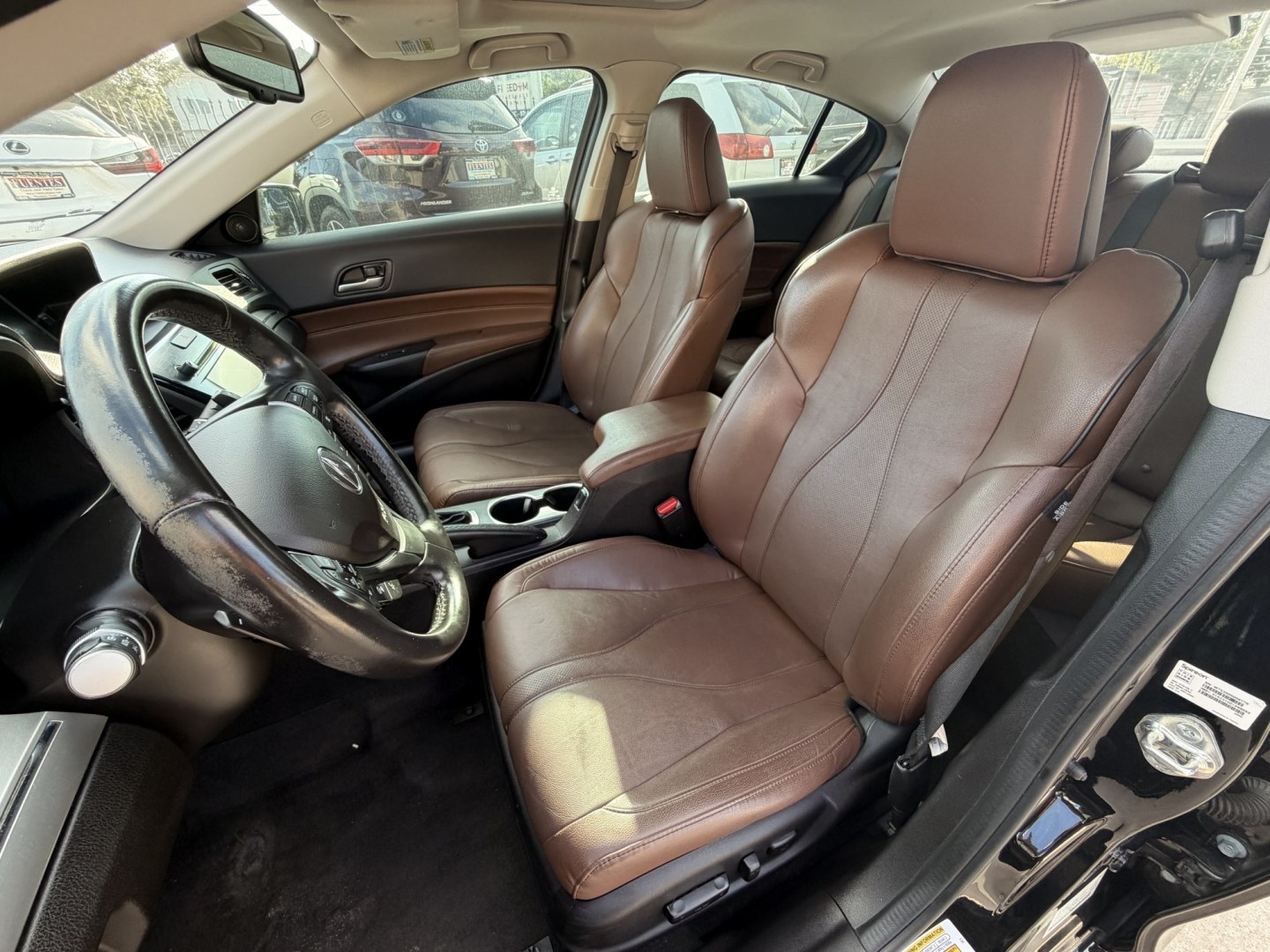 2020 Black /Brown Acura ILX Technology Package (19UDE2F79LA) with an 2.0L L4 16V DOHC engine, 8A transmission, located at 1501 West 15th St., Houston, 77008, (713) 869-2925, 29.797941, -95.411789- Photo#9