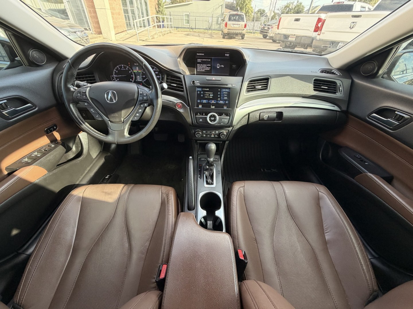 2020 Black /Brown Acura ILX Technology Package (19UDE2F79LA) with an 2.0L L4 16V DOHC engine, 8A transmission, located at 1501 West 15th St., Houston, 77008, (713) 869-2925, 29.797941, -95.411789- Photo#13